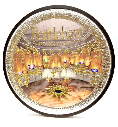 The Church of the Nativity Ceramic Round Icon